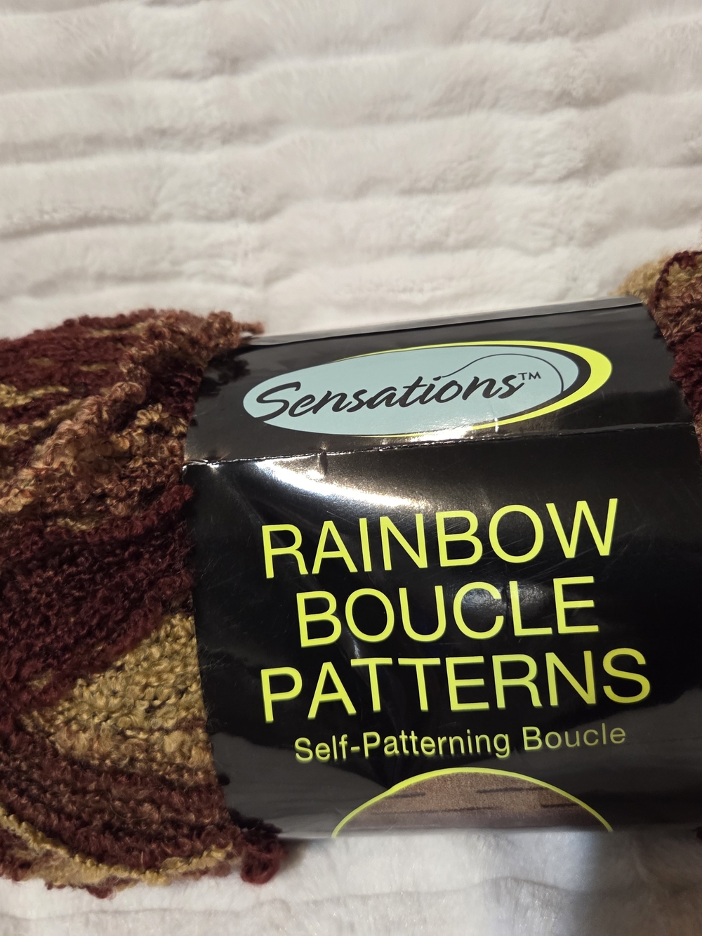 Sensations Rainbow Boucle Self-Patterning Yarn
